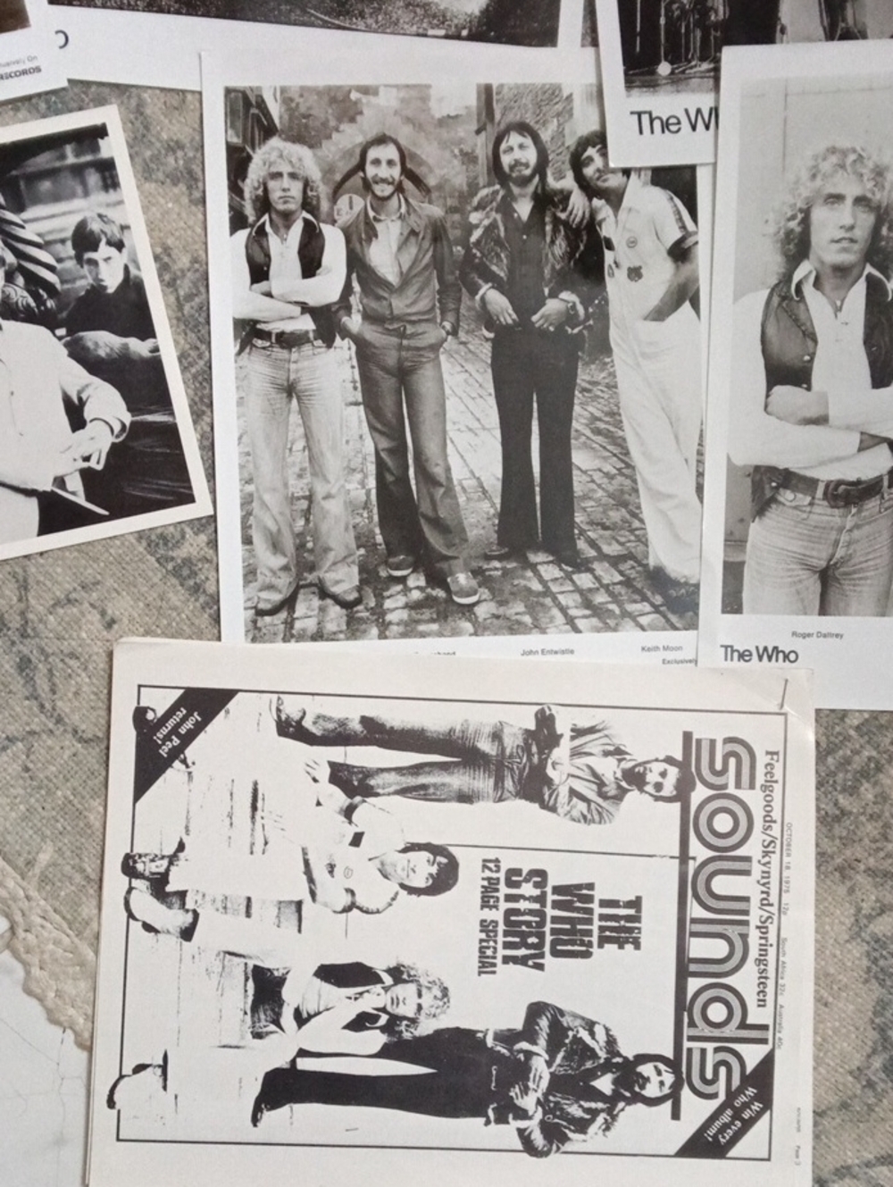 Eight Black And White Glossy Photos The Who Set Photos Wall Art